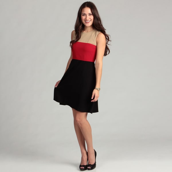 Shop Calvin Klein Women&#39;s Colorblock Dress FINAL SALE - Free Shipping On Orders Over $45 ...