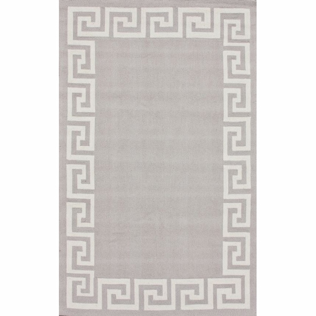 Nuloom Handmade Greek Key Wool Rug (5 X 8)