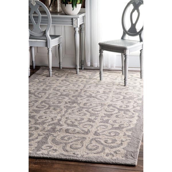 nuLOOM Handmade Marrakesh Fez Grey Wool Rug (5 x 8)   14194659