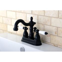 Classic High Spout Oil-Rubbed Bronze Bathroom Faucet ...