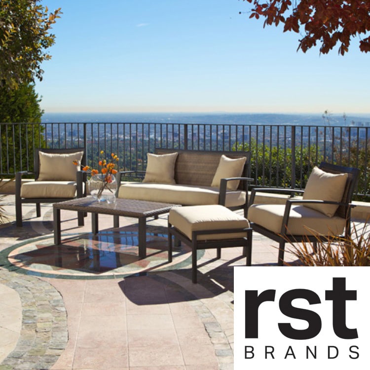 Shop Rst Brands Zen 5 Piece Deep Seating Patio Set Free Shipping