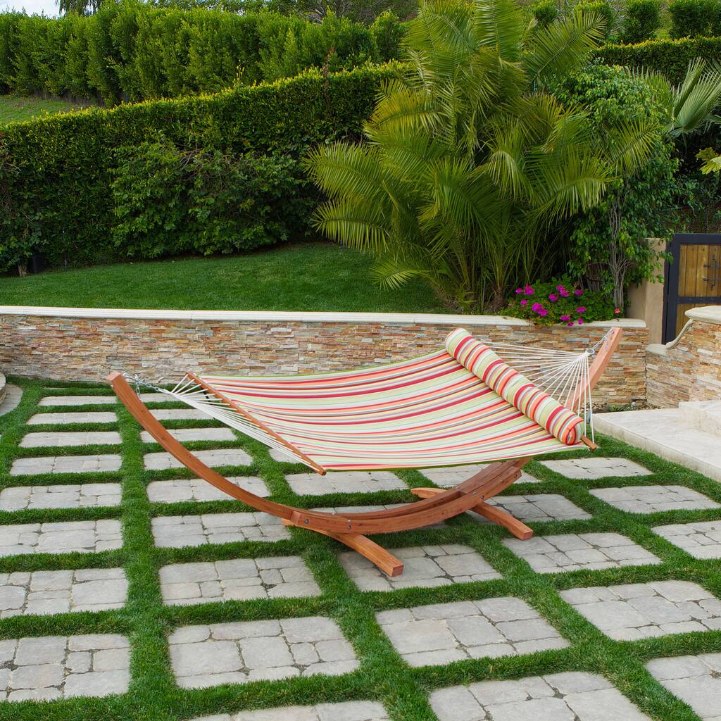 RST Cypress Wood Arc Summer Stripe Hammock Set