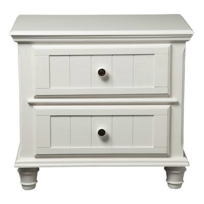Furniture of America Transitional Wilkes Cottage Style Nightstand