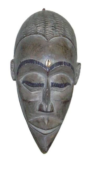 Asante Hand-crafted Wooden Royal Mask , Handmade in Ghana