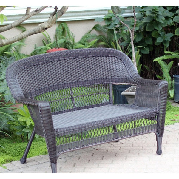 Black wicker on sale patio loveseat