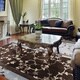 preview thumbnail 3 of 4, Hand-knotted Brown Raba Floral Wool Area Rug - 5' x 8' - 5' x 8'