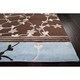 preview thumbnail 6 of 4, Hand-knotted Brown Raba Floral Wool Area Rug - 5' x 8' - 5' x 8'