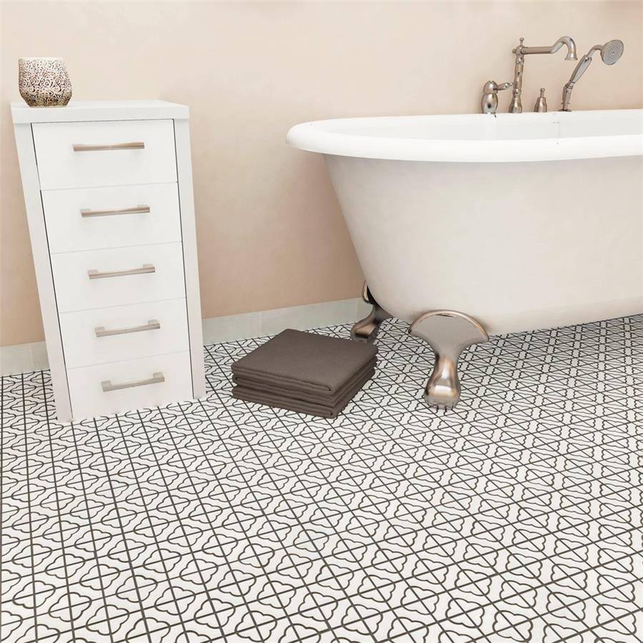 Merola Tile 11.75x11.75-inch Castle White Porcelain Mosaic Floor and Wall Tile (10 tiles/9.79 sqft.)