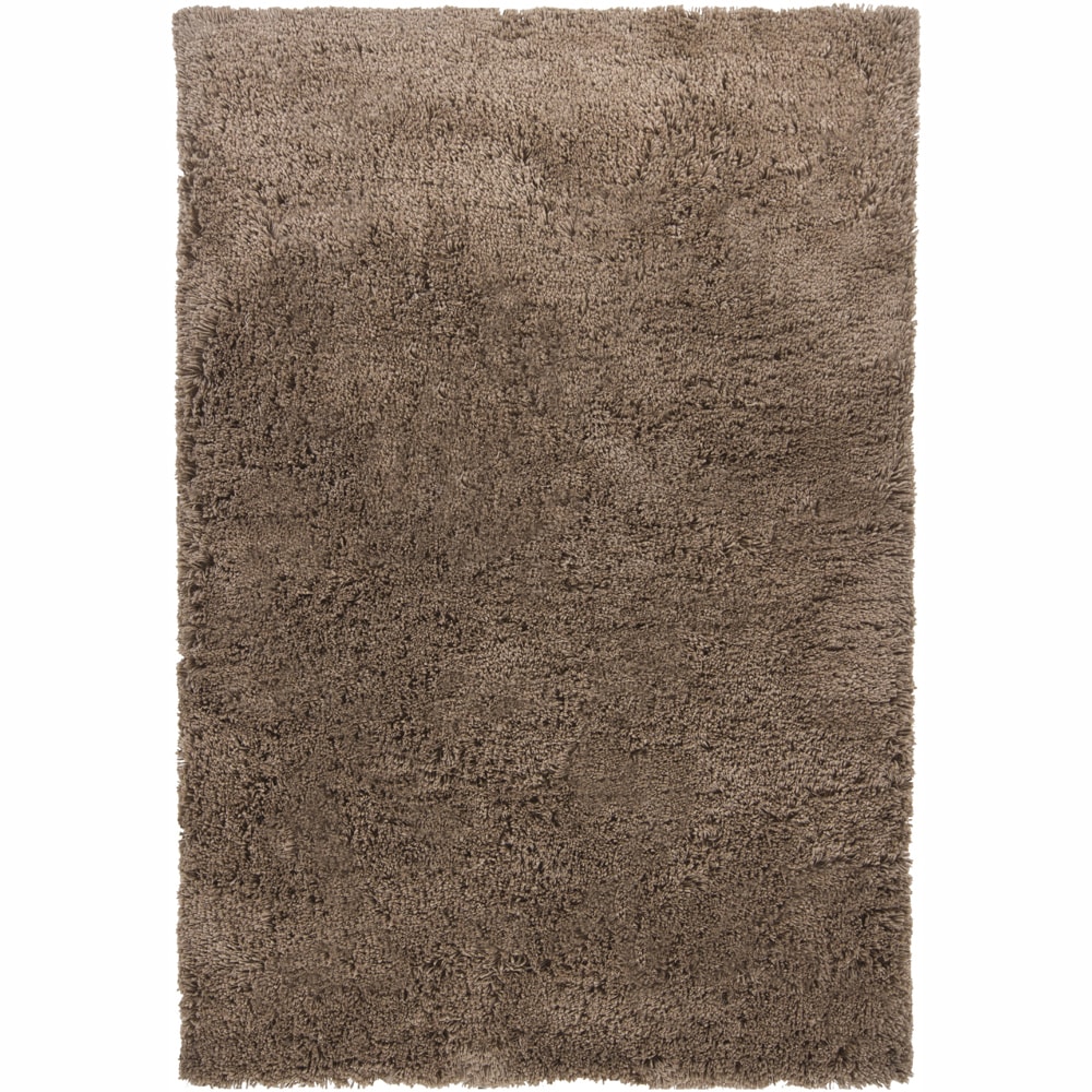 Handwoven Casual Mandara Brown Shag Rug (5 X 76)