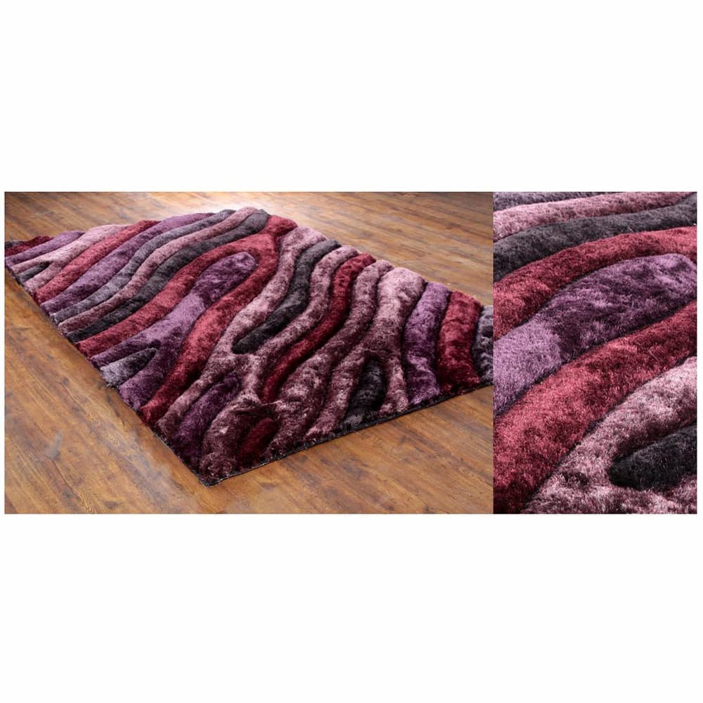 Handwoven Mandara Thick Contemporary Shag Rug - 5' x 7'6"