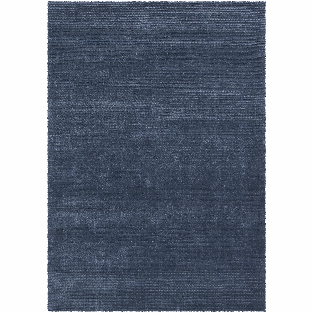 Handwoven Mandara Blue Shag Area Rug (5 X 76)