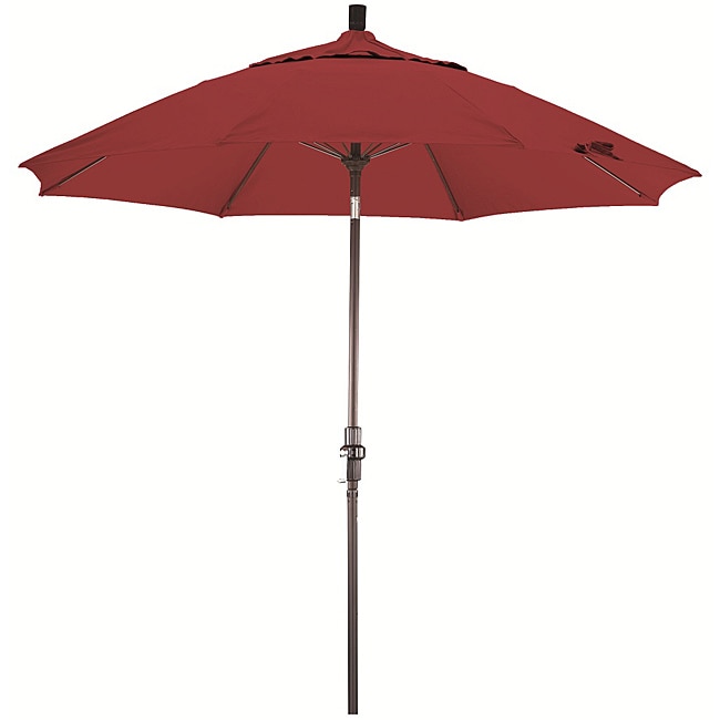 Escada Designs Fiberglass 9 foot Pacifica Cranberry Red Crank And Tilt Umbrella Red Size 9 foot