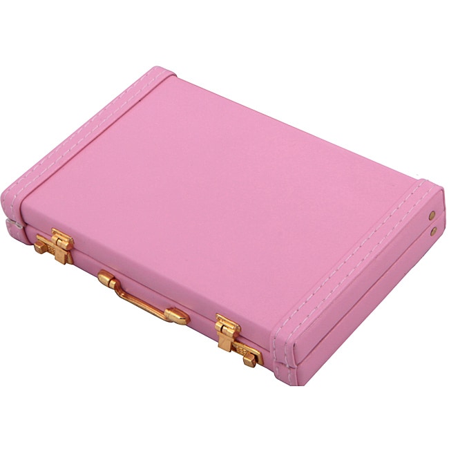 Premium Briefcase Pink Business Card Holder Case Of 144 On Premium Briefcase Pink Business Card Holder Case Of 144