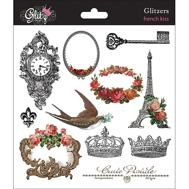 Glitz Design Glitzers French Kiss Transparent Stickers