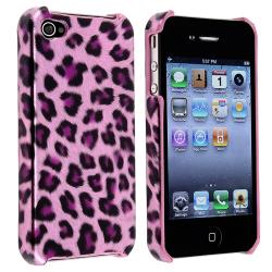 Purple Leopard Rear Snap on Case for Apple iPhone 4/ 4S BasAcc Cases & Holders