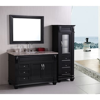 Design Element Hudson 48-inch Single Sink Bathroom Vanity Set with ...