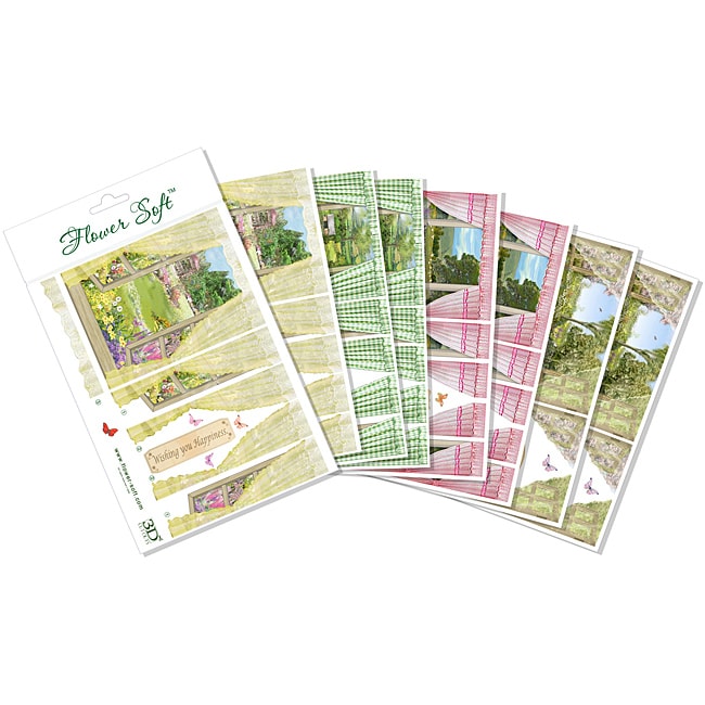 Everyday Scenic Summer Windows 1 Flower Soft Card Toppers