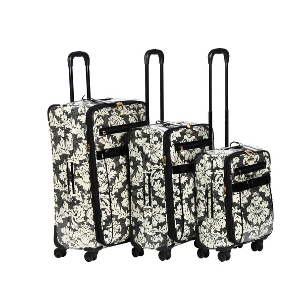 Isabella Fiore Vintage Lace 3-piece Spinner Luggage Set - 14199625 ...
