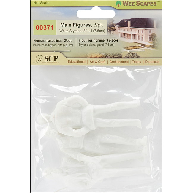 Scp White Male Figures (pack Of 3)