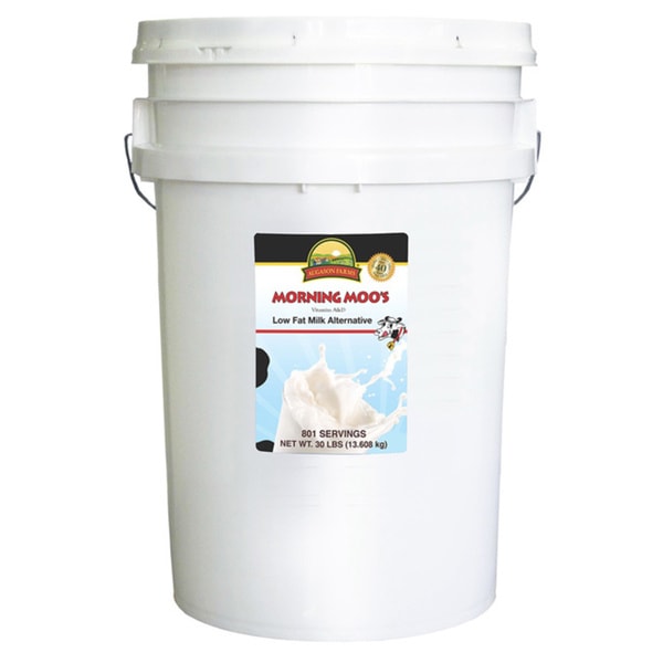 Augason Farms 6 Gallon Morning Moos Low Fat Milk Alternative Pail