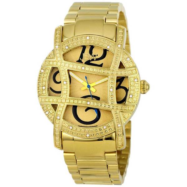 JBW Womens Olympia Gold Tone Diamond Watch