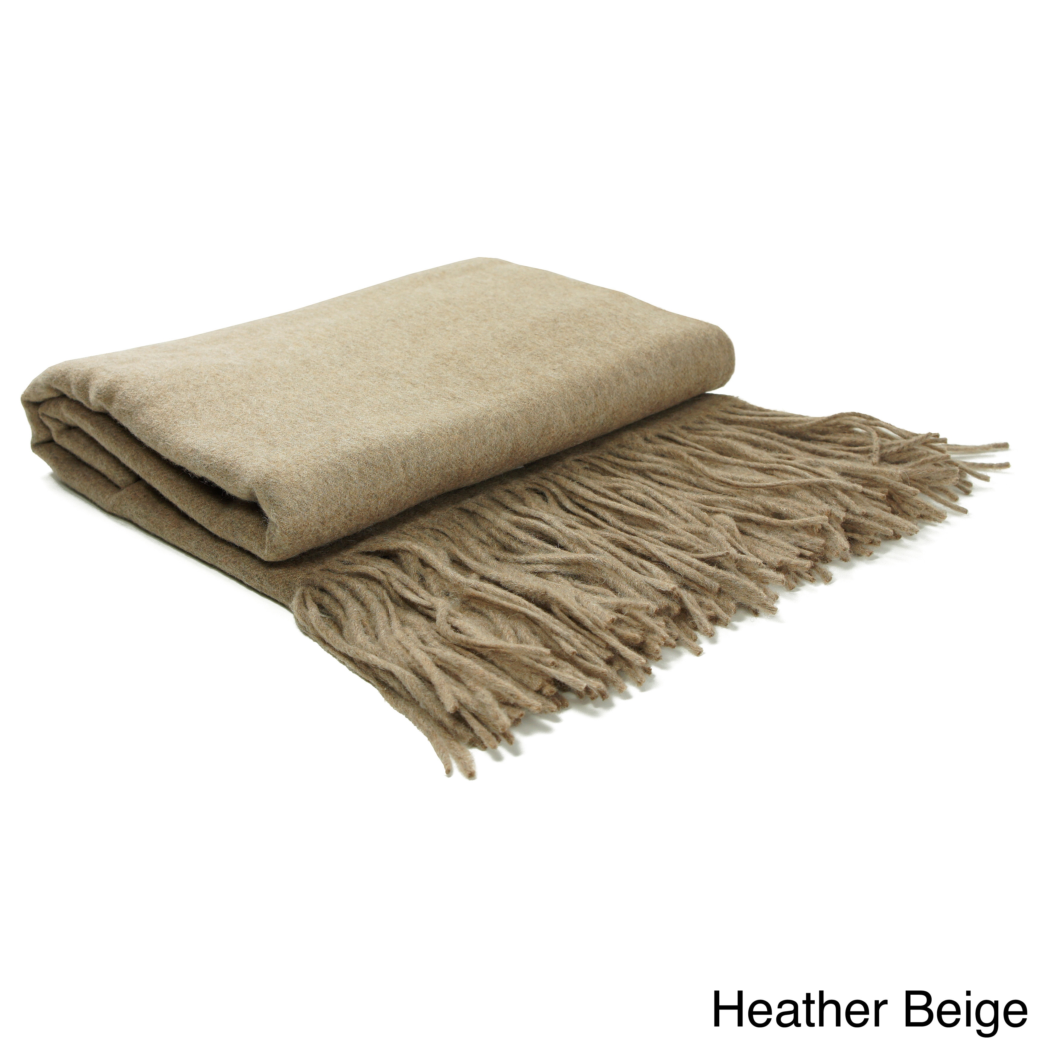 Cashmere Showroom Cashmere Showroom Signature Merino Wool Luxury Throw Grey Size Full