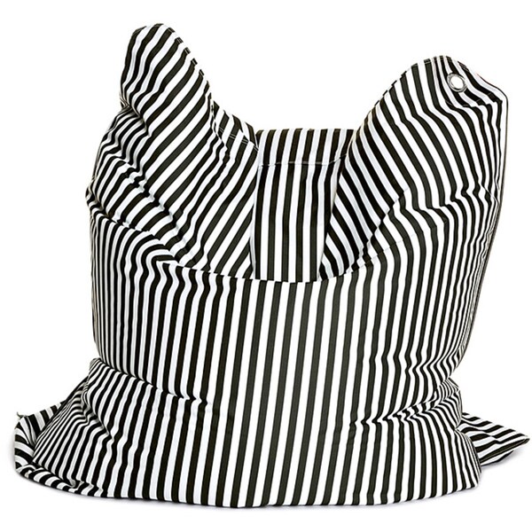 Sitting Bull Fashion Black and White Bean Bag Chair Free Shipping