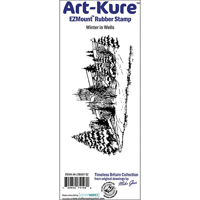 Art kure Winter In Wells EZmount Cling Stamp