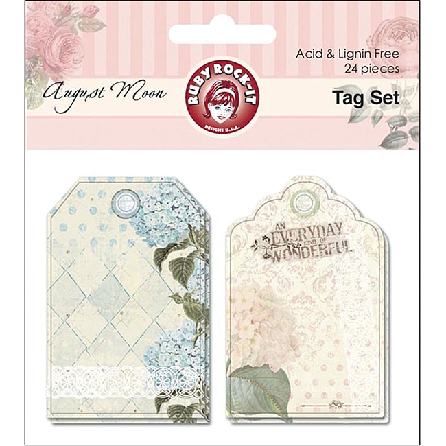 August Moon Tag Set (pack Of 24)