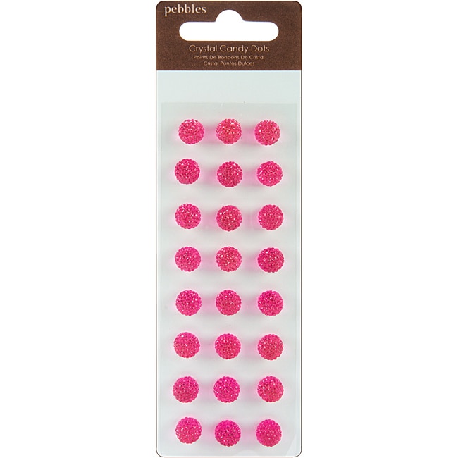 Candy Dots Self adhesive Faceted Taffy Crystals Gems (pack Of 24)