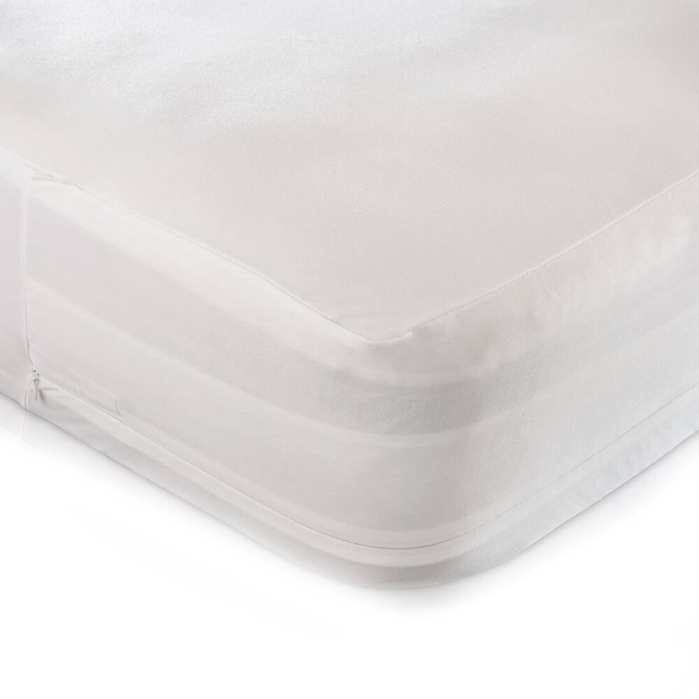 Christopher Knight Home Smooth Organic Cotton Waterproof Bed BugProtector Encasement - White