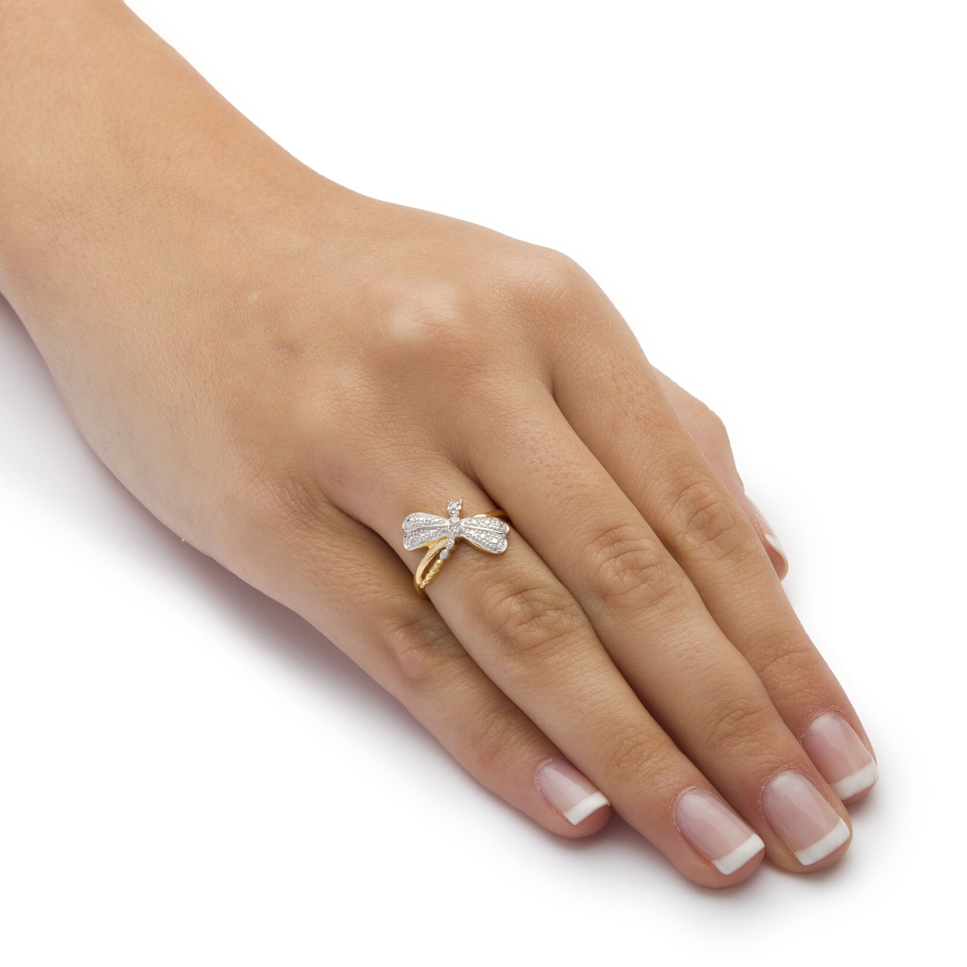 dragonfly ring gold
