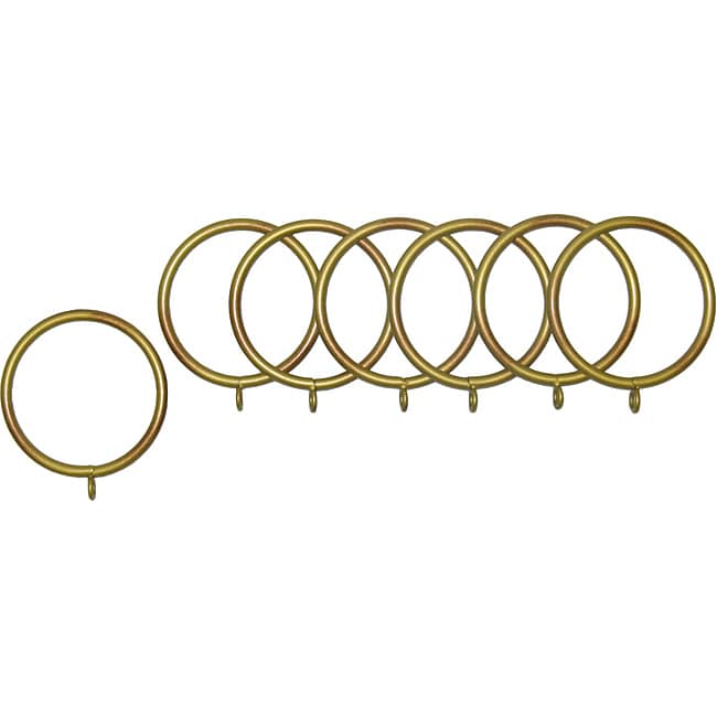 Shop Historical Gold Fixed Metal Grommet Rings (Set of 7) On Sale Free Shipping On Orders