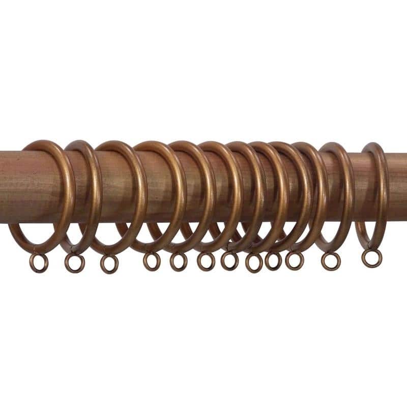 Historical Gold Fixed Metal Grommet Rings (Set of 7) Bed Bath