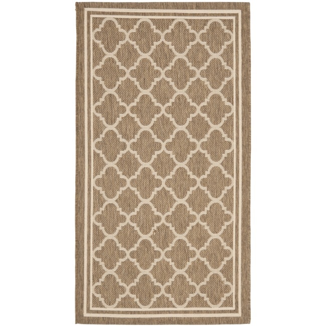 Poolside Brown/bone Polypropylene Indoor/outdoor Rug (27 X 5)