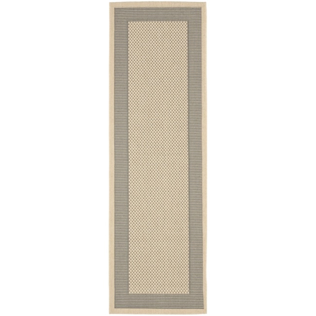 Poolside Grey/ Cream Indoor Outdoor Rug (24 X 911)