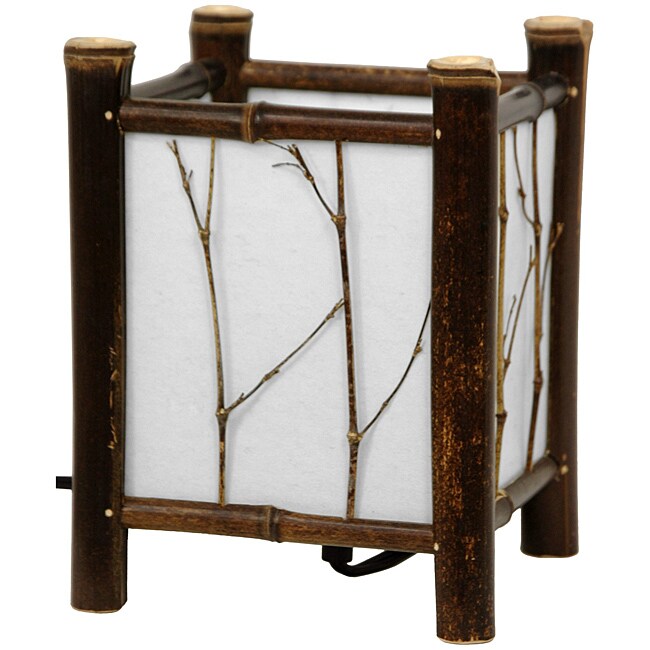 Handmade Dark Watashi Japanese-Style Table Lamp (China)