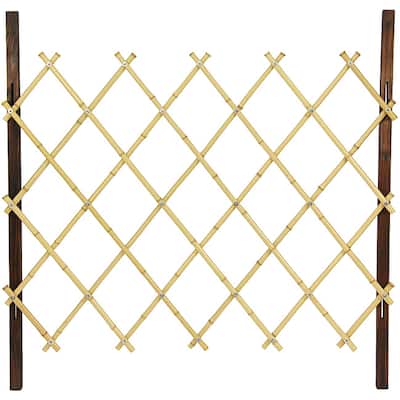 Handmade Natural Diamond Bamboo 3' Fence