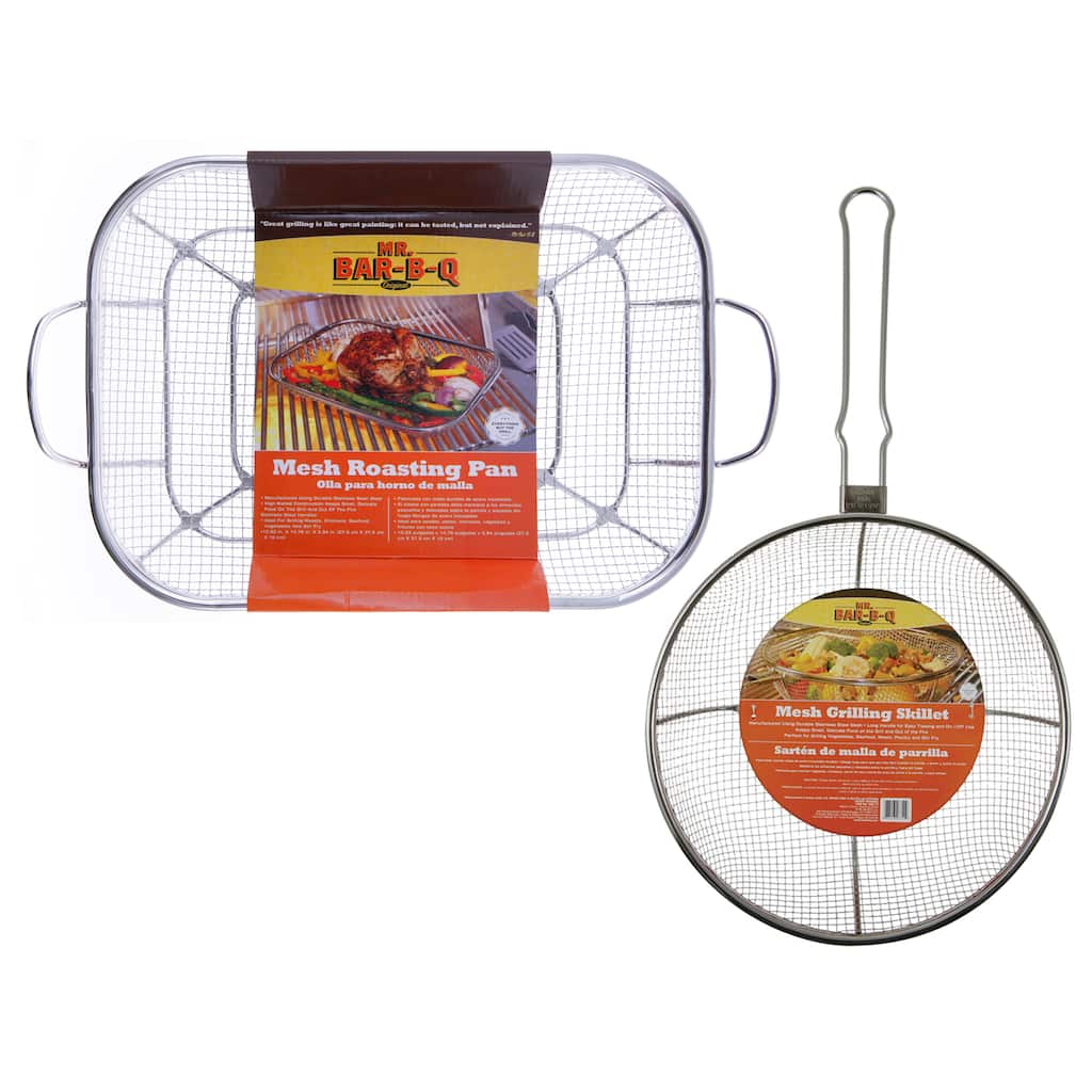 Mr. Bar-B-Q Stainless Steel Mesh Sautee and Roasting Combo Set