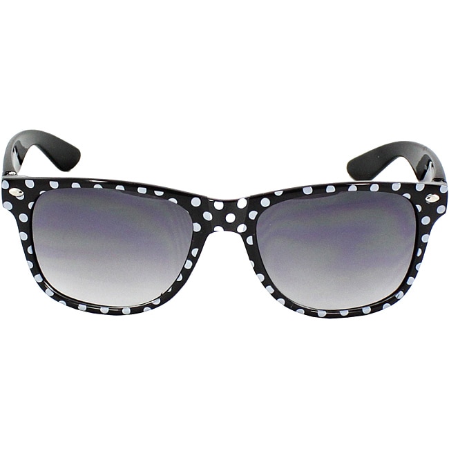 Womens Black White Polka dot Fashion Sunglasses L14205018