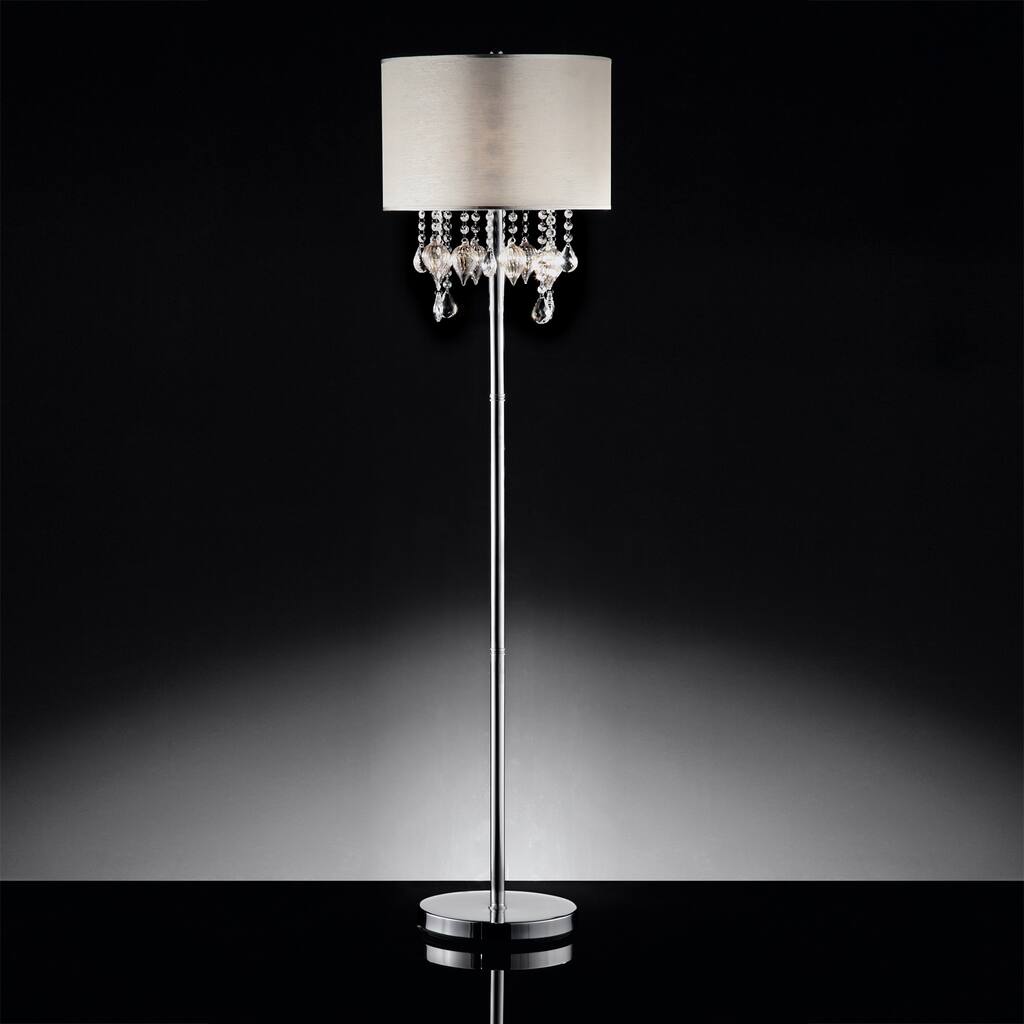 Audrina Drape Crystal Floor Lamp by iNSPIRE Q Bold