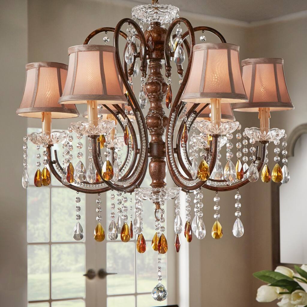 Clarissa Tea Crystal Chandelier by iNSPIRE Q Classic