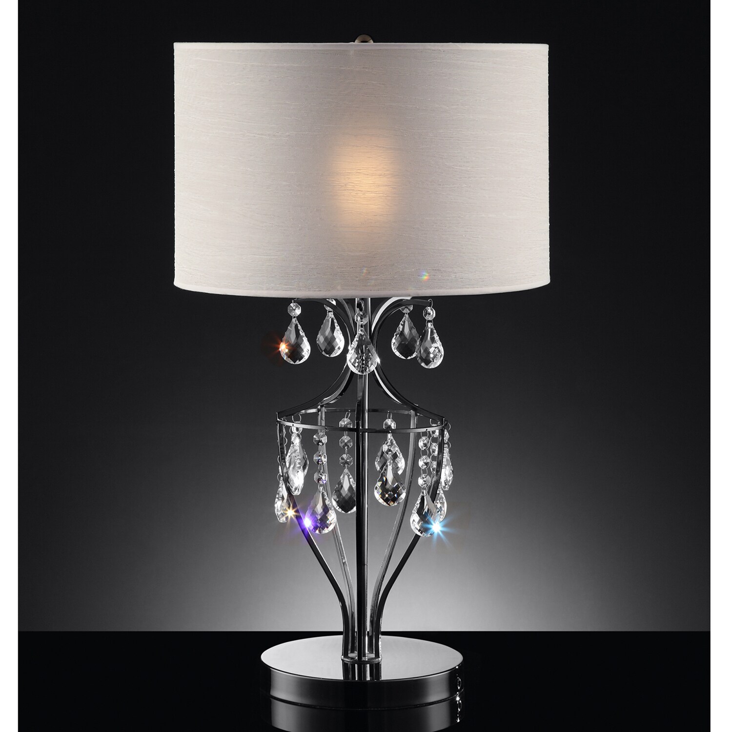 crystal droplet table lamp
