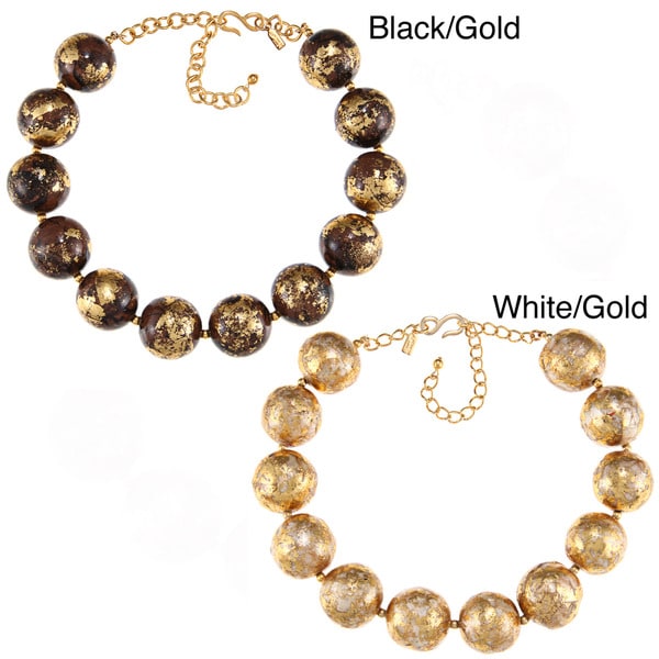 Kenneth Jay Lane Goldtone Bead Necklace Kenneth Jay Lane Fashion Necklaces