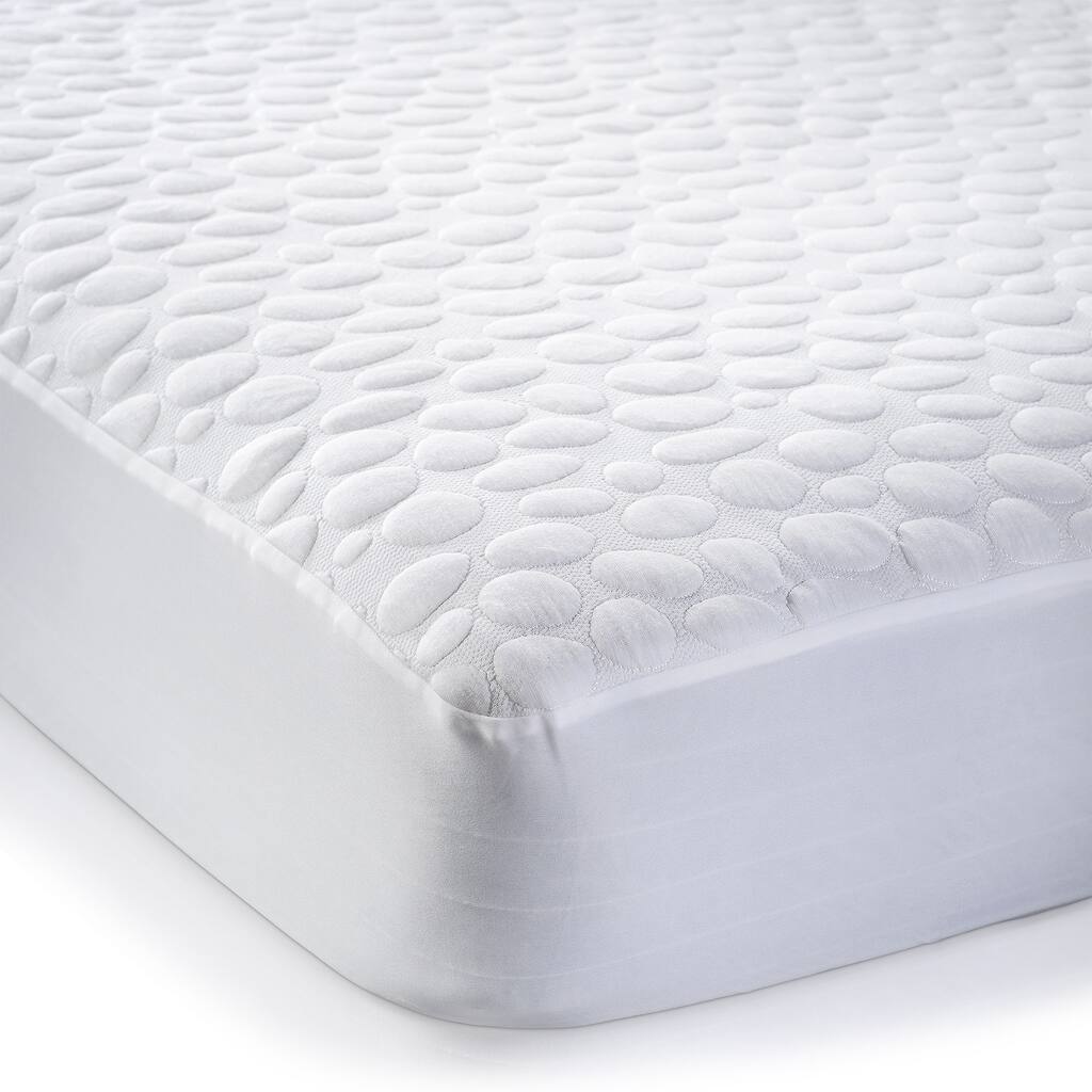 Christopher Knight Home PebbleTex Organic Cotton Waterproof Bed Bug Protector Encasement - White