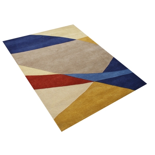 Hand-made New Zealand Wool Rug (5' x 8') - 5' x 8'