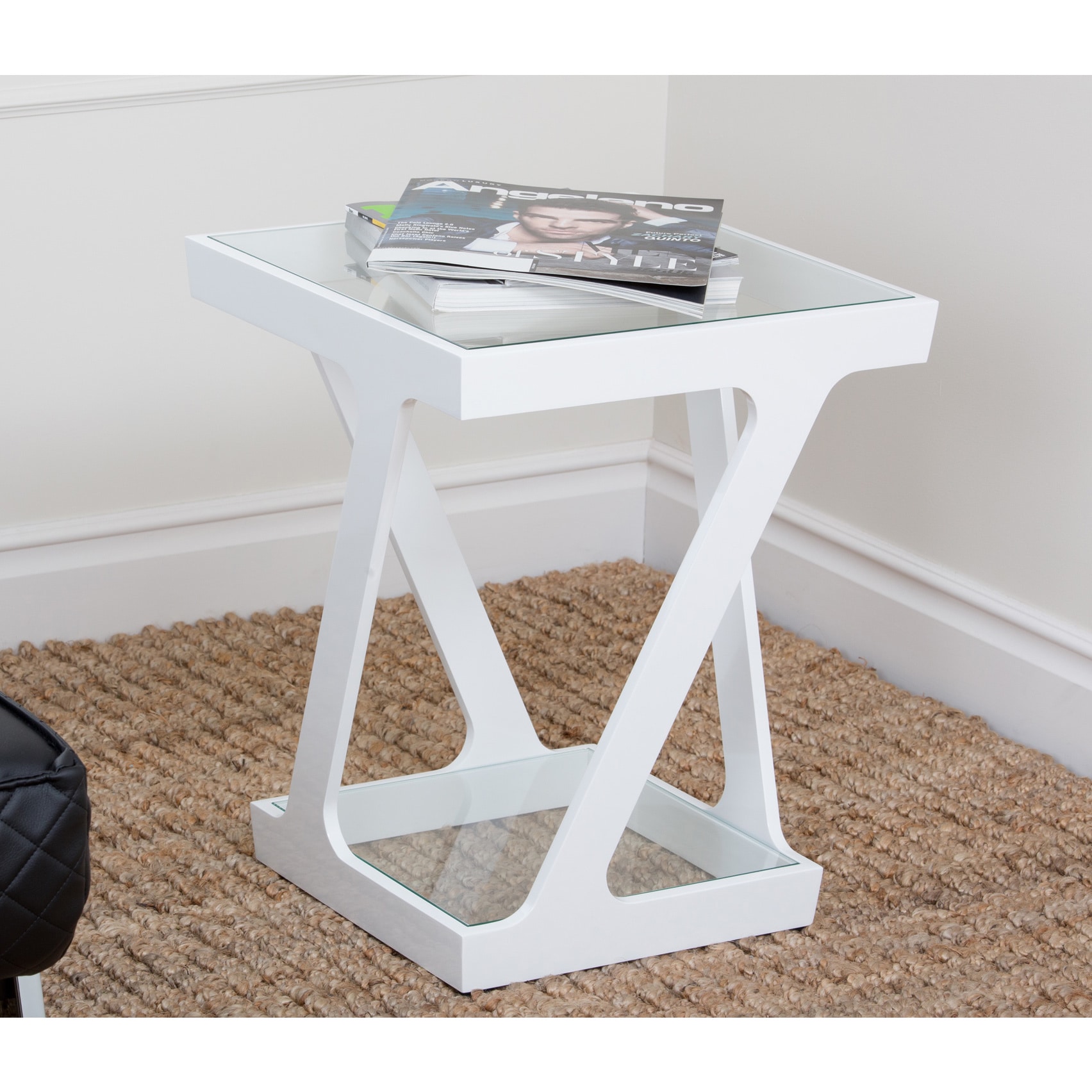 Zen Glass End Table Today $186.99 Sale $168.29 Save 10%