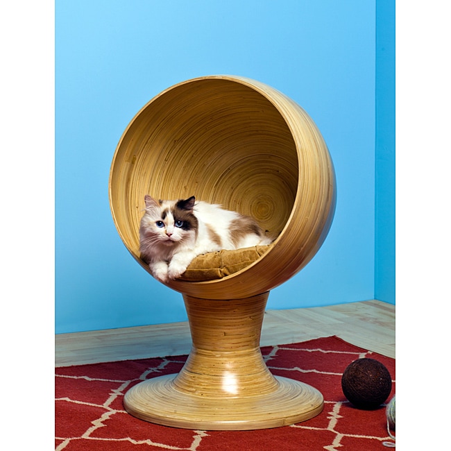 cat wicker ball