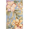 Safavieh Hand-hooked Botanical Blue Wool Rug - 2'9 x 4'9