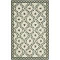 Safavieh Hand-hooked Bees Ivory/ Blue Wool Rug - 7'6 x 9'9